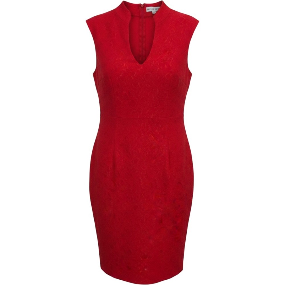Almost Famous Red Lace Dress Party Cocktail Elegant Women's Size L / #9017